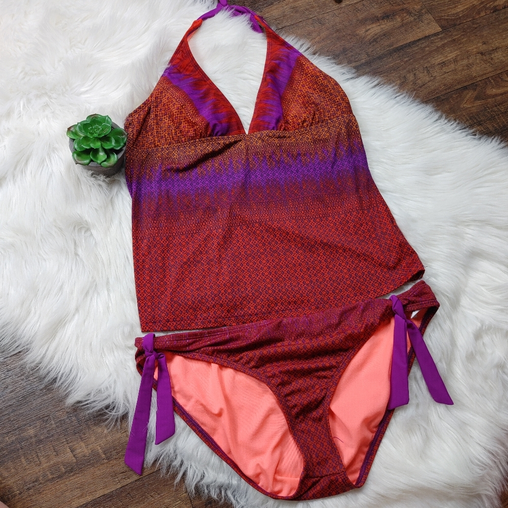 Athleta Rio Vista Halter Tankini And Bikini Bathin